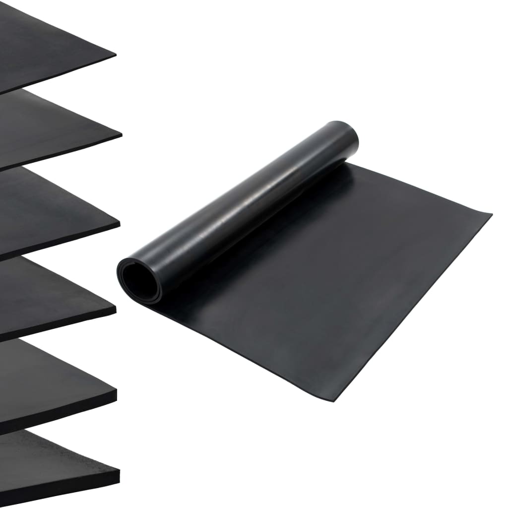 Mat de plancher Vidaxl Anti-slip 8 mm de caoutchouc de 1,2x2 m en douceur