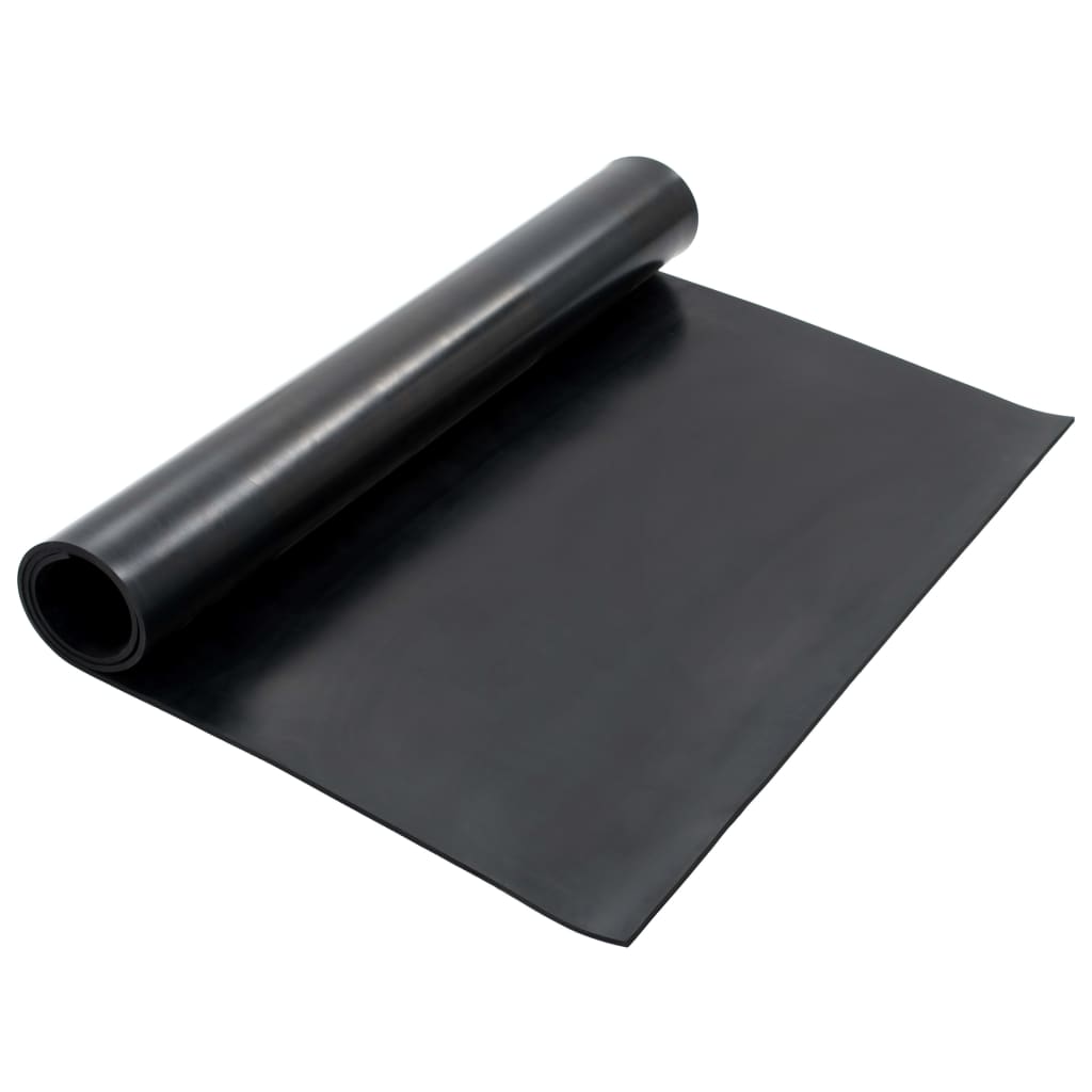 Mat de plancher Vidaxl Anti-slip 8 mm de caoutchouc de 1,2x2 m en douceur