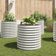 Vidaxl Planter surélevé 80x80x81 cm argent en acier galvanisé