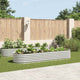 Vidaxl Planter surélevé 320x80x44 cm argent en acier galvanisé