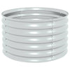 Planteur Vidaxl inséré 80x80x44 cm argent en acier galvanisé