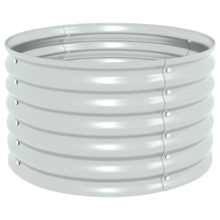 Planteur Vidaxl inséré 80x80x44 cm argent en acier galvanisé