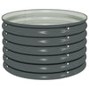 Vidaxl Planter surélevé 80x80x44 cm Gray en acier galvanisé