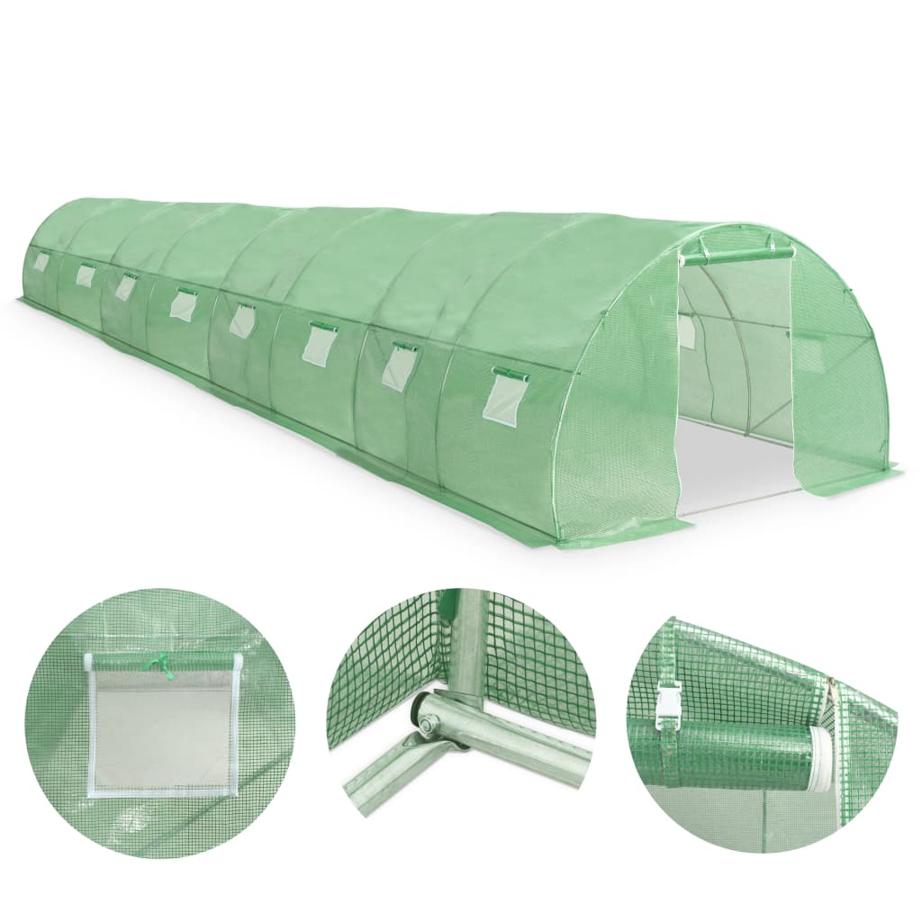 Vidaxl kas 36 m² 1200x300x200 cm