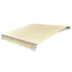 Vidaxl luifel extensible manuellement 300 cm jaune blanc