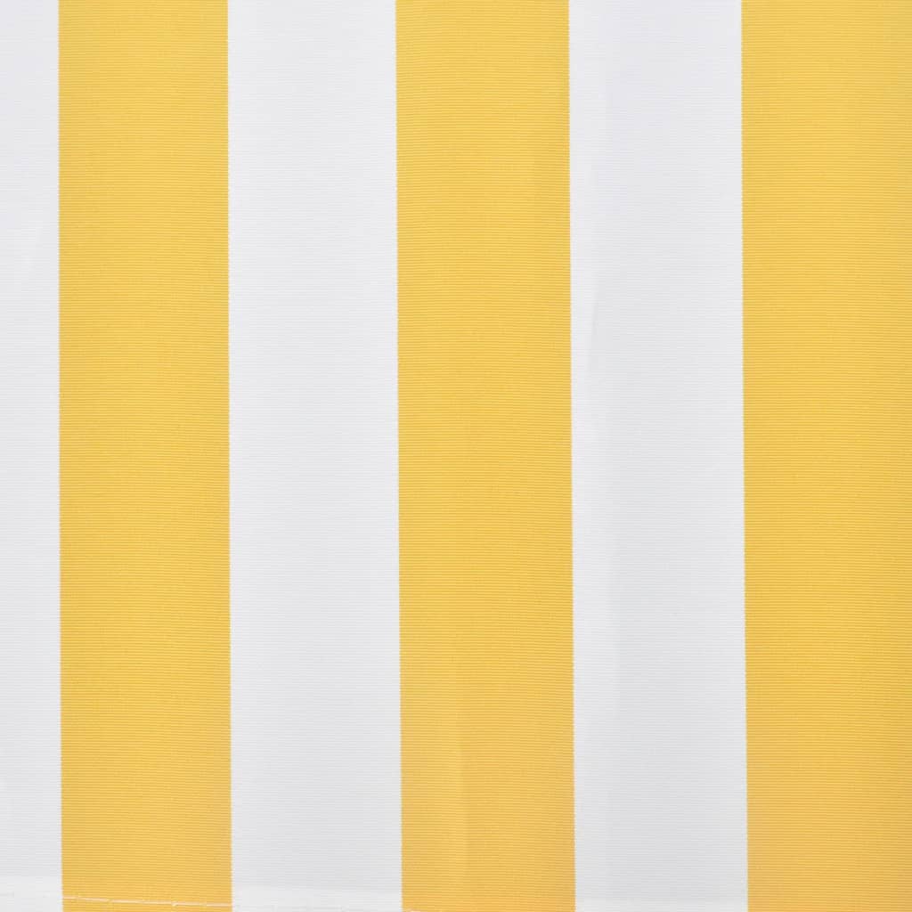 Vidaxl luifel moteur extensible 400 cm jaune blanc