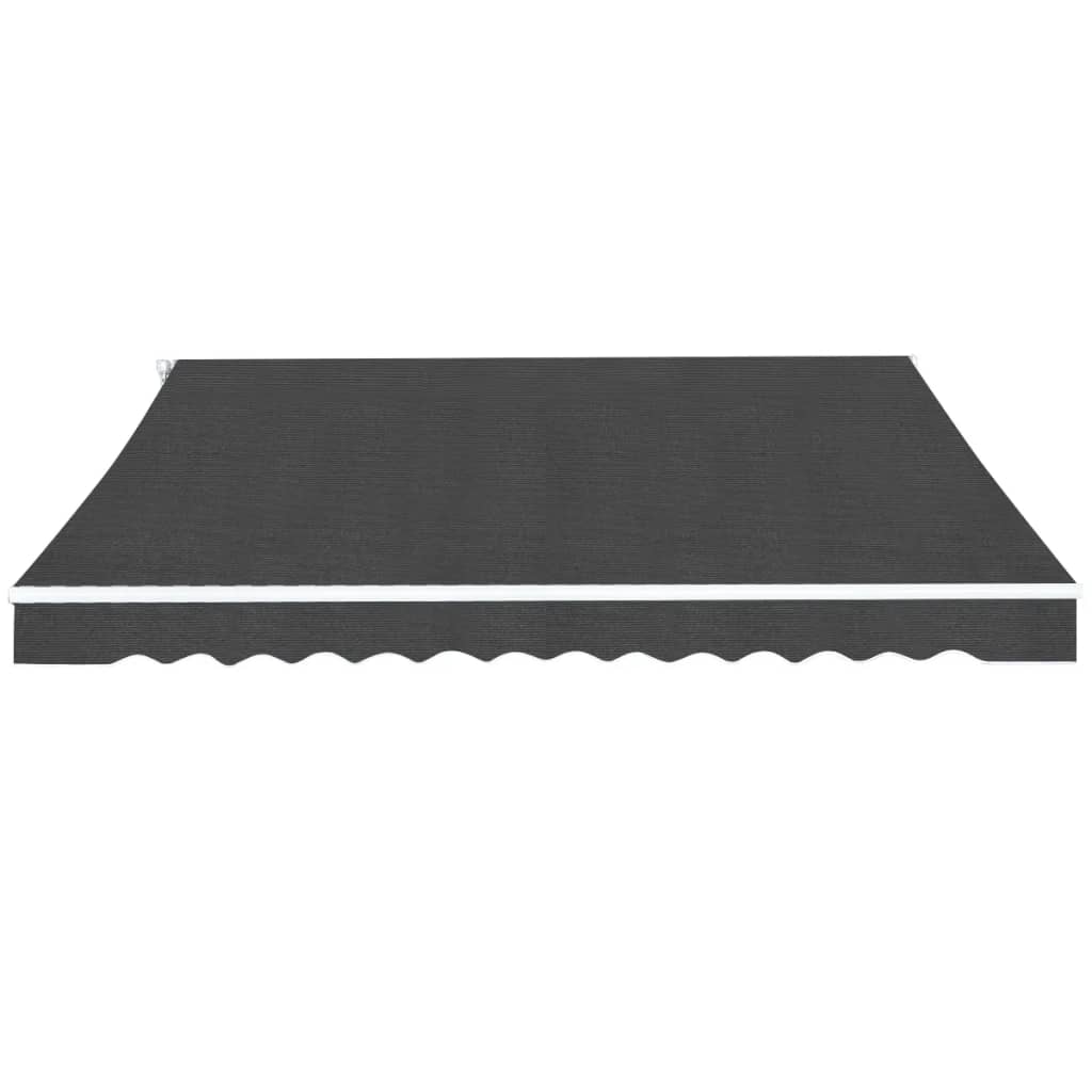 Vidaxl Luifel étend manuellement l'anthracite de 500 cm