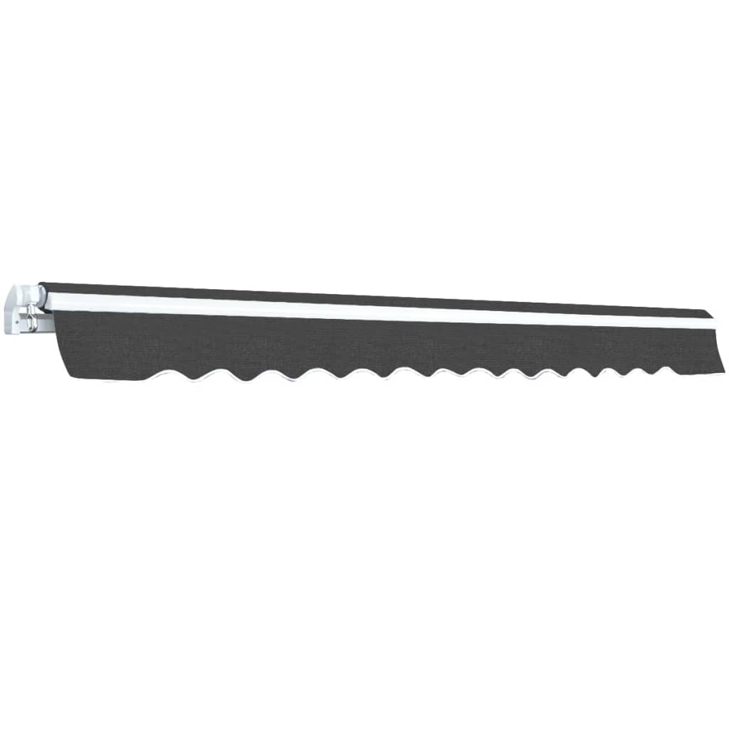Vidaxl Luifel étend manuellement l'anthracite de 500 cm