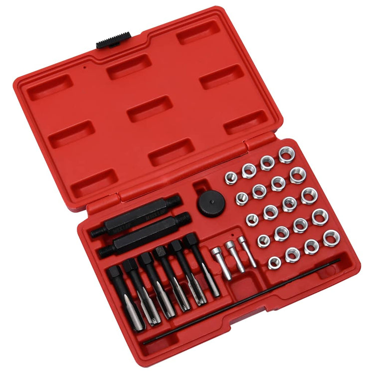 Vidaxl 33 parties GLOWA POUR LORAGE RÉPARATION Set M8 M10 M12