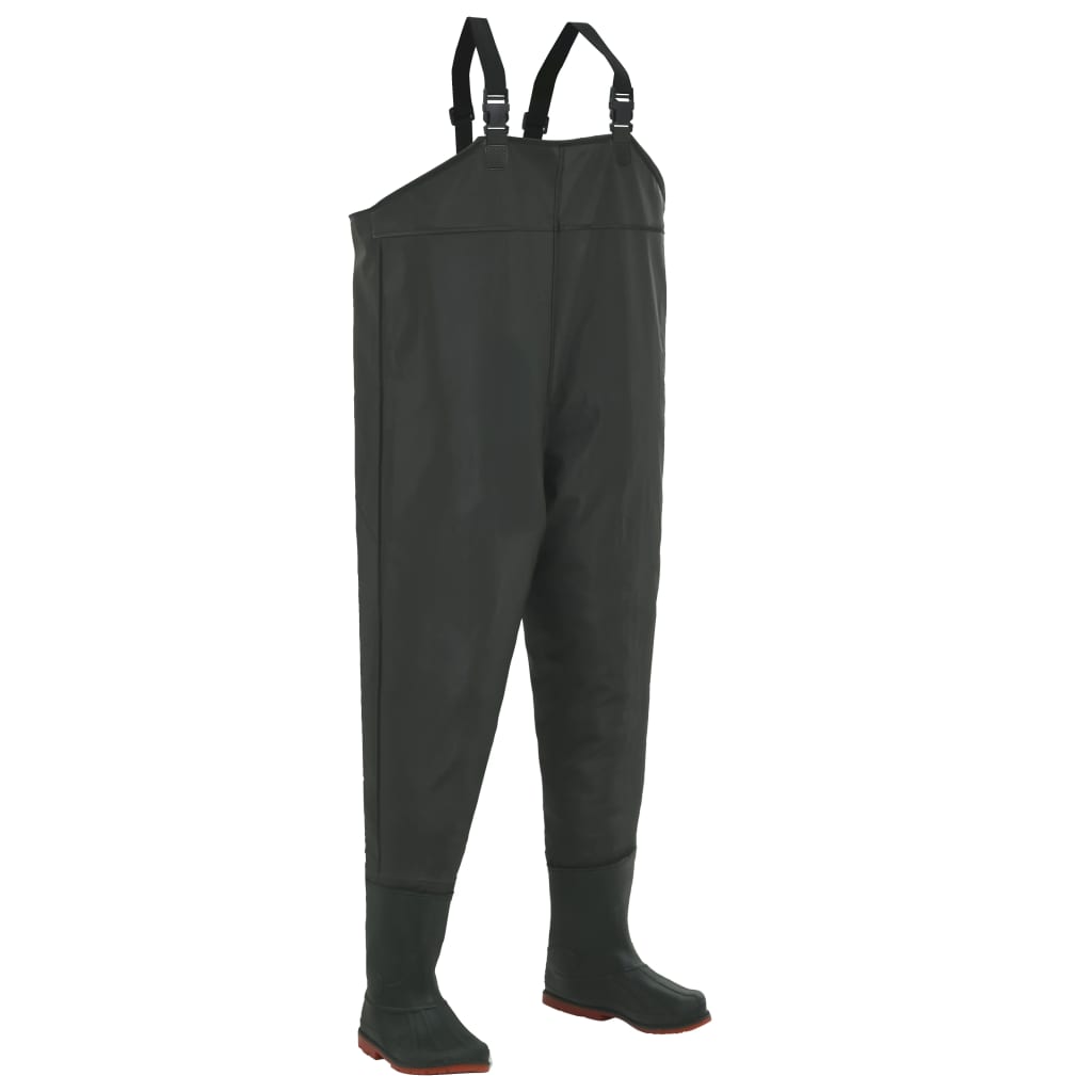 Vidaxl waadbroek avec bottes taille 41 vert