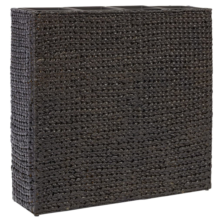 Jardinière vidaxl élevé avec 4 pots en noir hydrathe noir