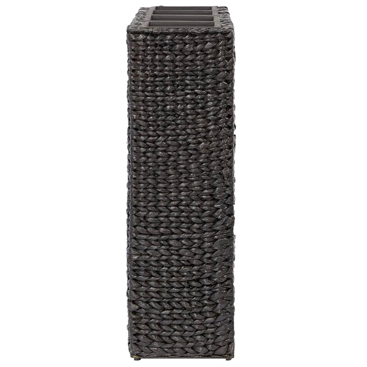 Jardinière vidaxl élevé avec 4 pots en noir hydrathe noir