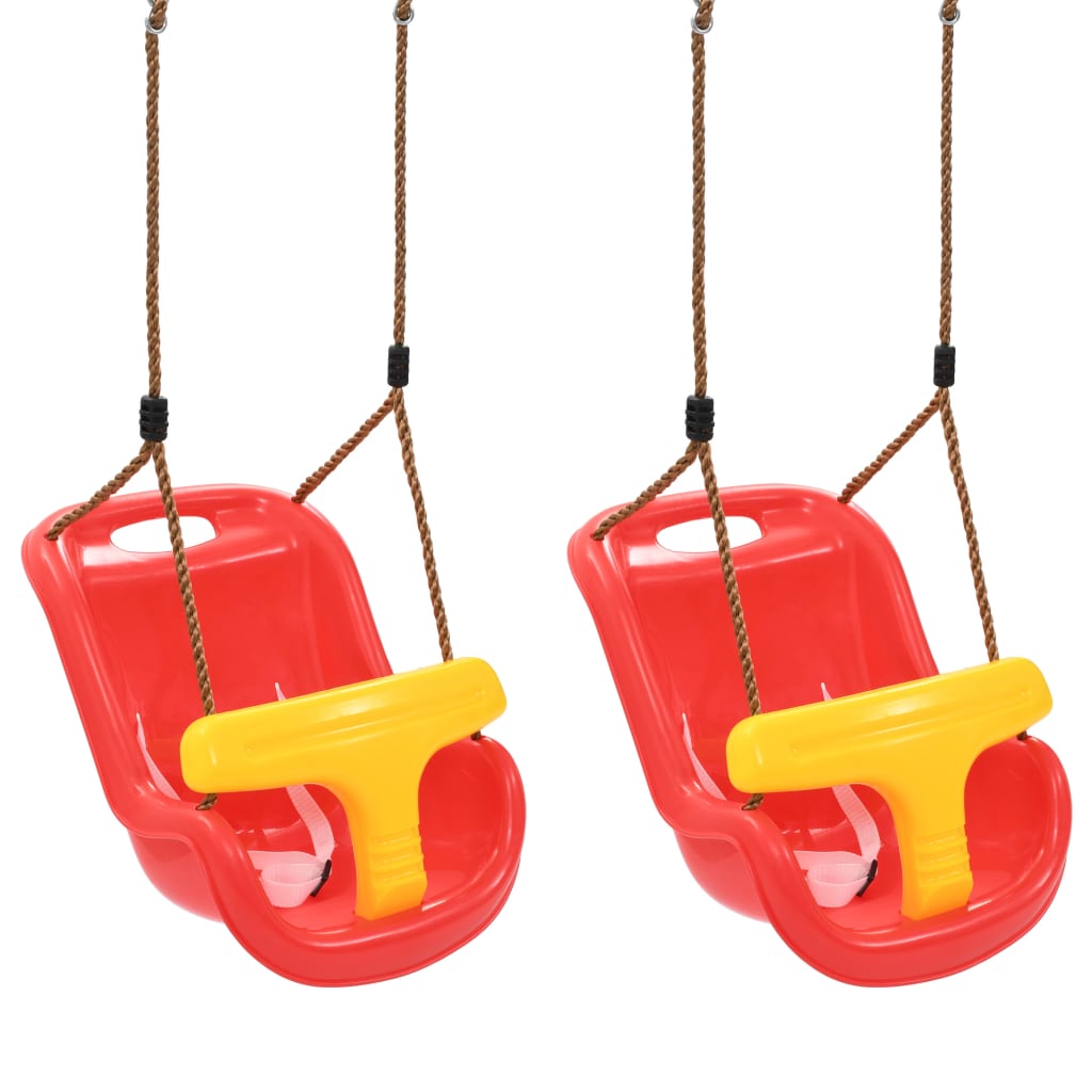 Vidaxl Baby balance 2 m avec ceinture de sécurité pp rouge