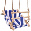 Vidaxl Baby Swing avec ceinture de sécurité Coton Bleu