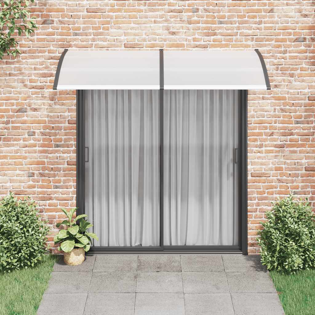 Vidaxl Door Canopy 200x100 cm pc noir