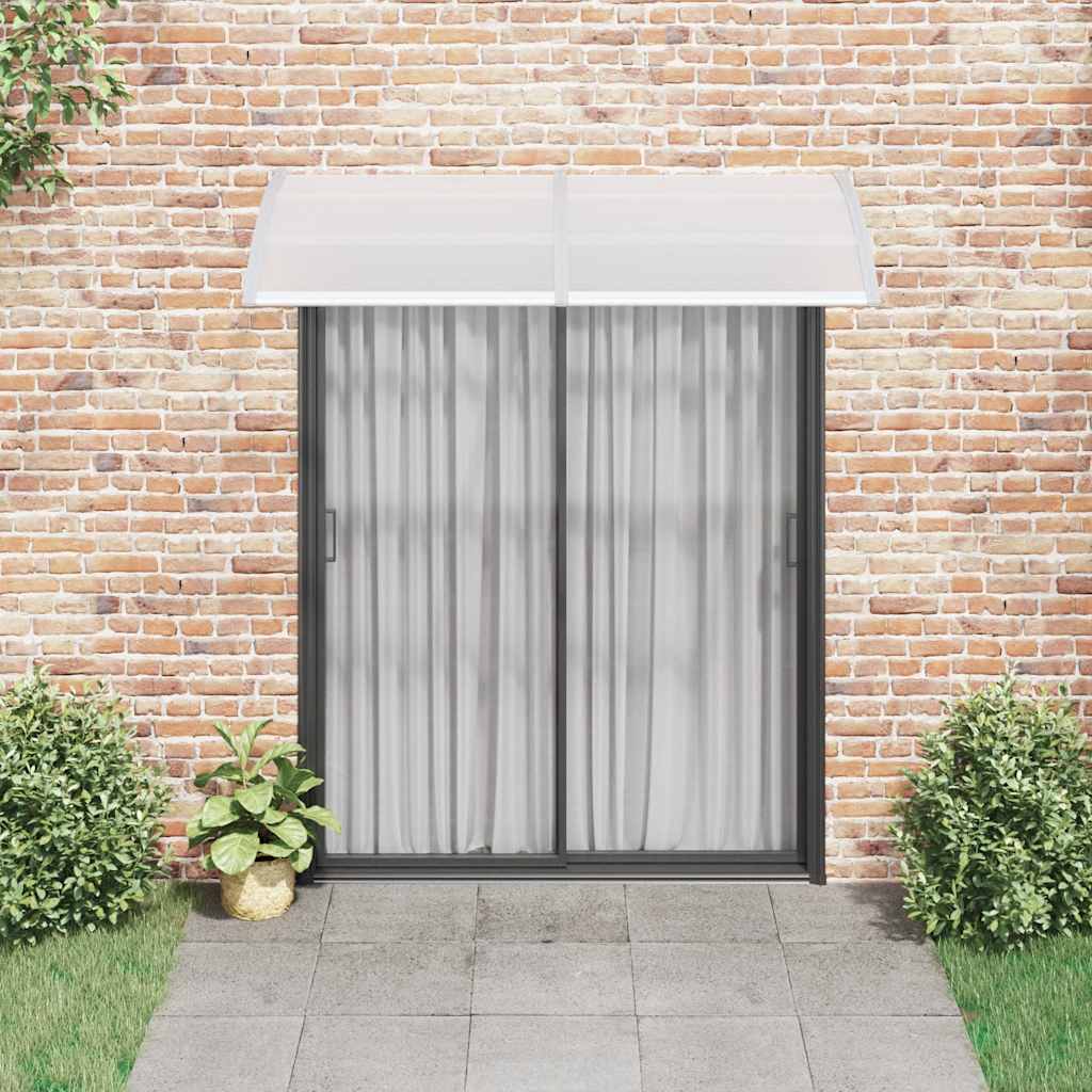 Vidaxl Door auvent 200x100 cm pc gris
