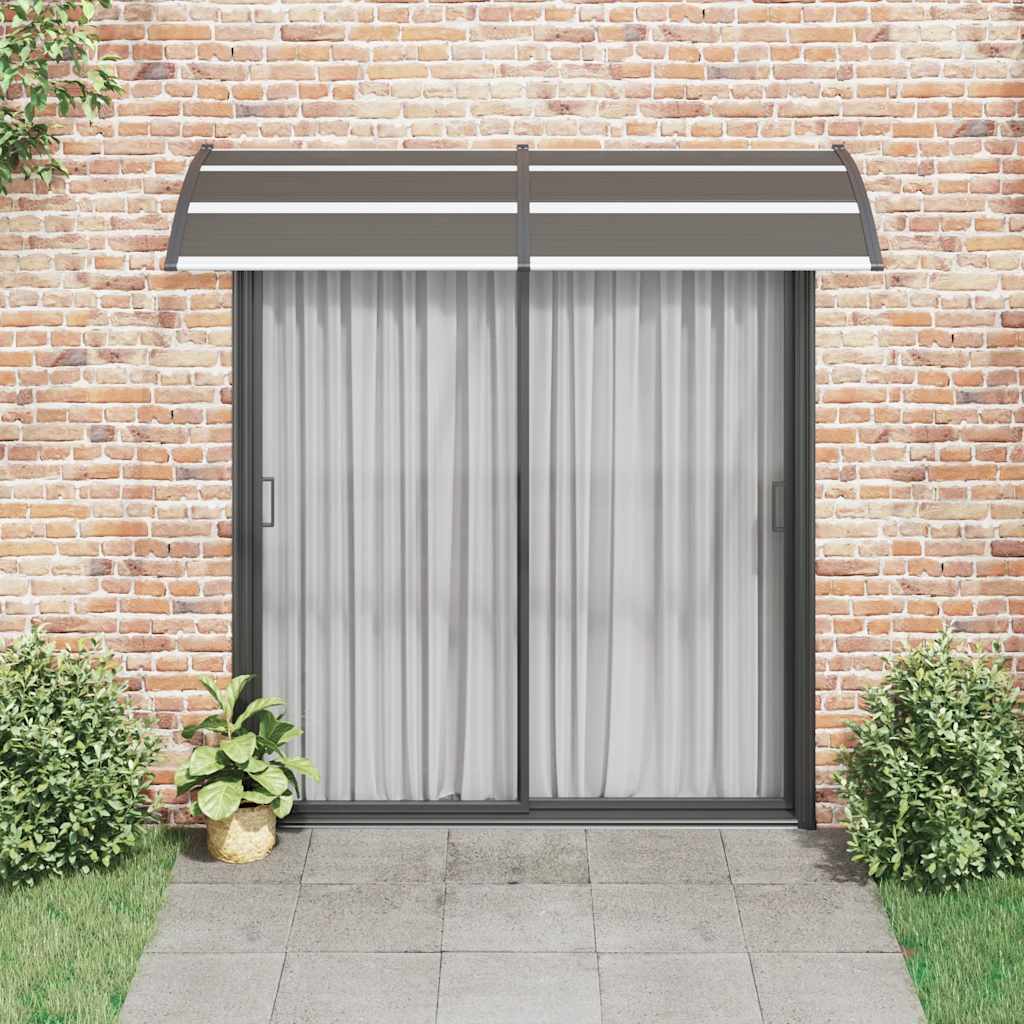 Vidaxl Door auvent 240x100 cm pc noir