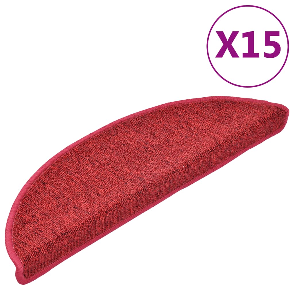 Vidaxl 15 stage de pédale 56x17x3 cm Bordeaux rouge