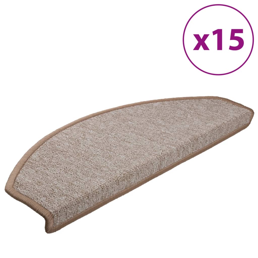 Vidaxl 15 stage de pédale 65x24x4 cm brun clair