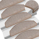 Vidaxl 15 stage de pédale 65x24x4 cm brun clair