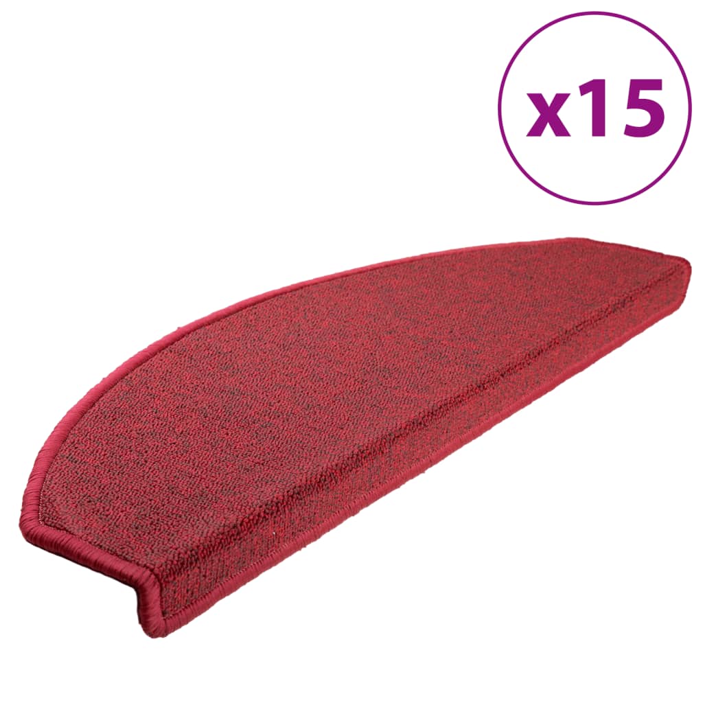Vidaxl 15 stage de pédale 65x24x4 cm Bordeaux rouge