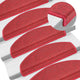 Vidaxl 15 stage de pédale 65x24x4 cm Bordeaux rouge