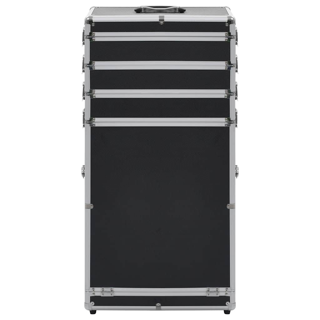Vidaxl Maquillage chariot en aluminium noir