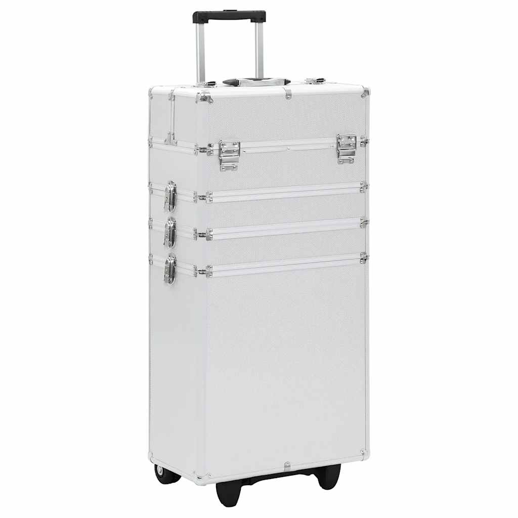 Vidaxl Maquillage chariot en aluminium argent couleur