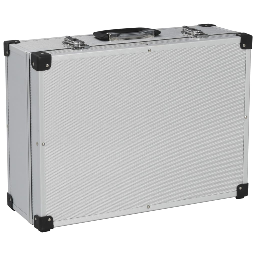 Vidaxl Tool Case 46x33x16 cm en aluminium argent coloré