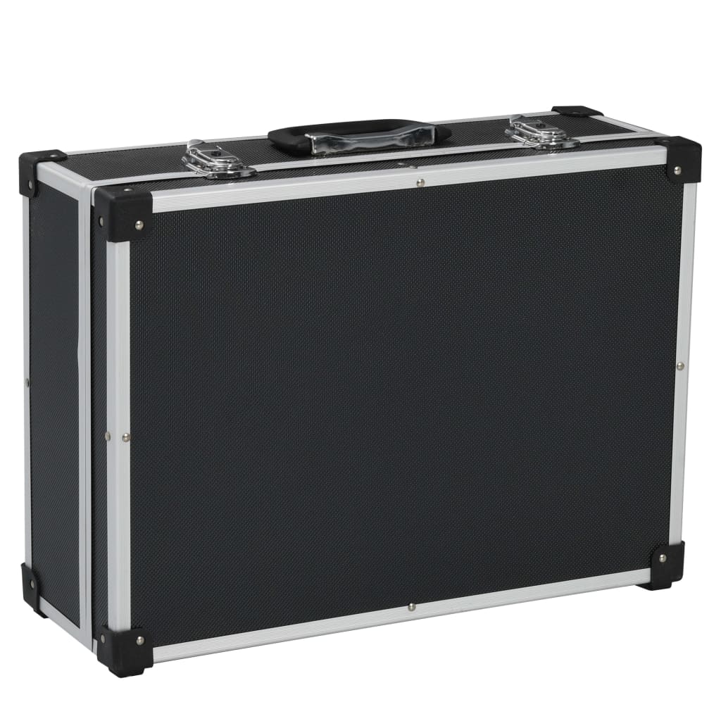 Vidaxl Tool Case 46x33x16 cm en aluminium noir