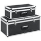 VIDAXL CONSEILS DE STOCKAGE 2 ST Aluminium noir