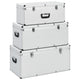 Vidaxl Storage Bockets 3 ST Aluminium Silver Colored
