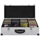 VIDAXL CD Suitcase pour 80 CDS Aluminium Silver Colored