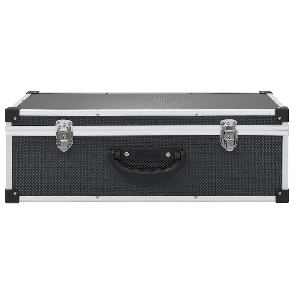 Vidaxl CD Case pour 80 CDS Aluminium noir