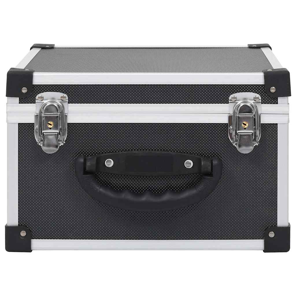 VIDAXL CD Suitcase pour 40 CDS Aluminium noir