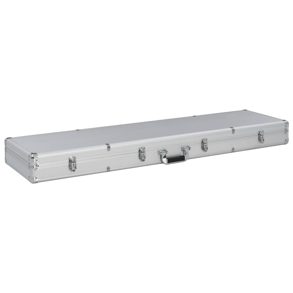 Vidaxl wapenKoffer 134x35x12 cm en aluminium argent couleur