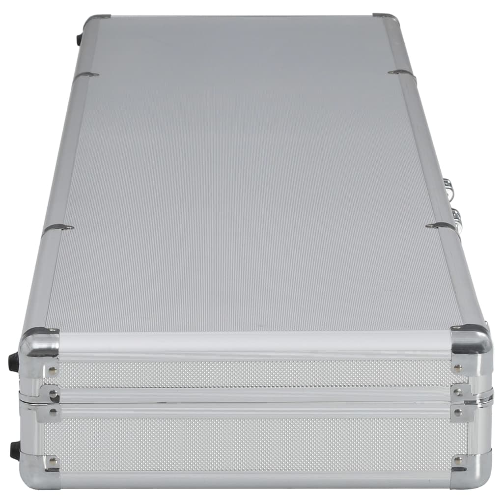 Vidaxl wapenKoffer 134x35x12 cm en aluminium argent couleur