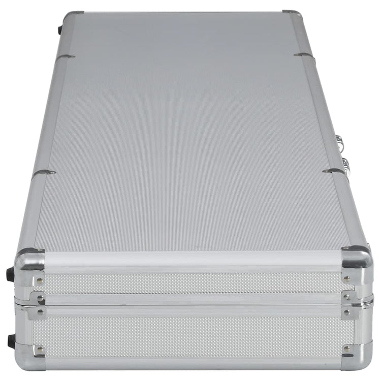 Vidaxl wapenKoffer 134x35x12 cm en aluminium argent couleur