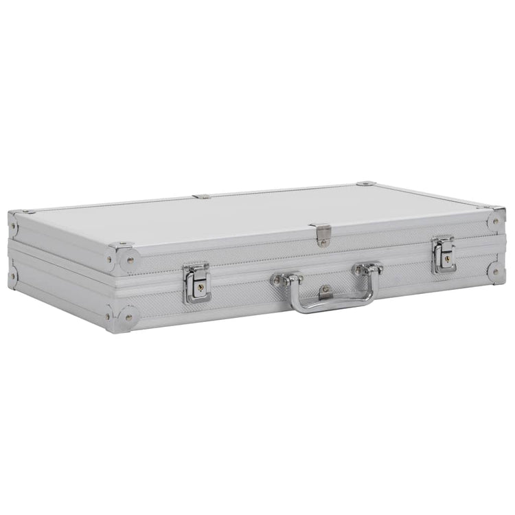 Vidaxl wapenkoffer aluminium argent coloré