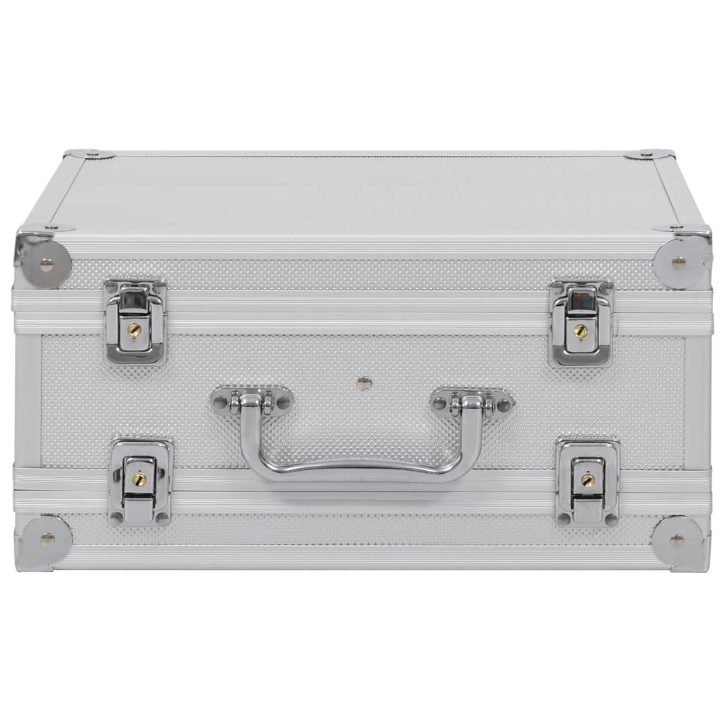 Vidaxl wapenkoffer aluminium argent coloré