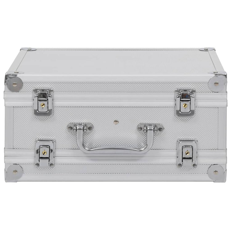 Vidaxl wapenkoffer aluminium argent coloré