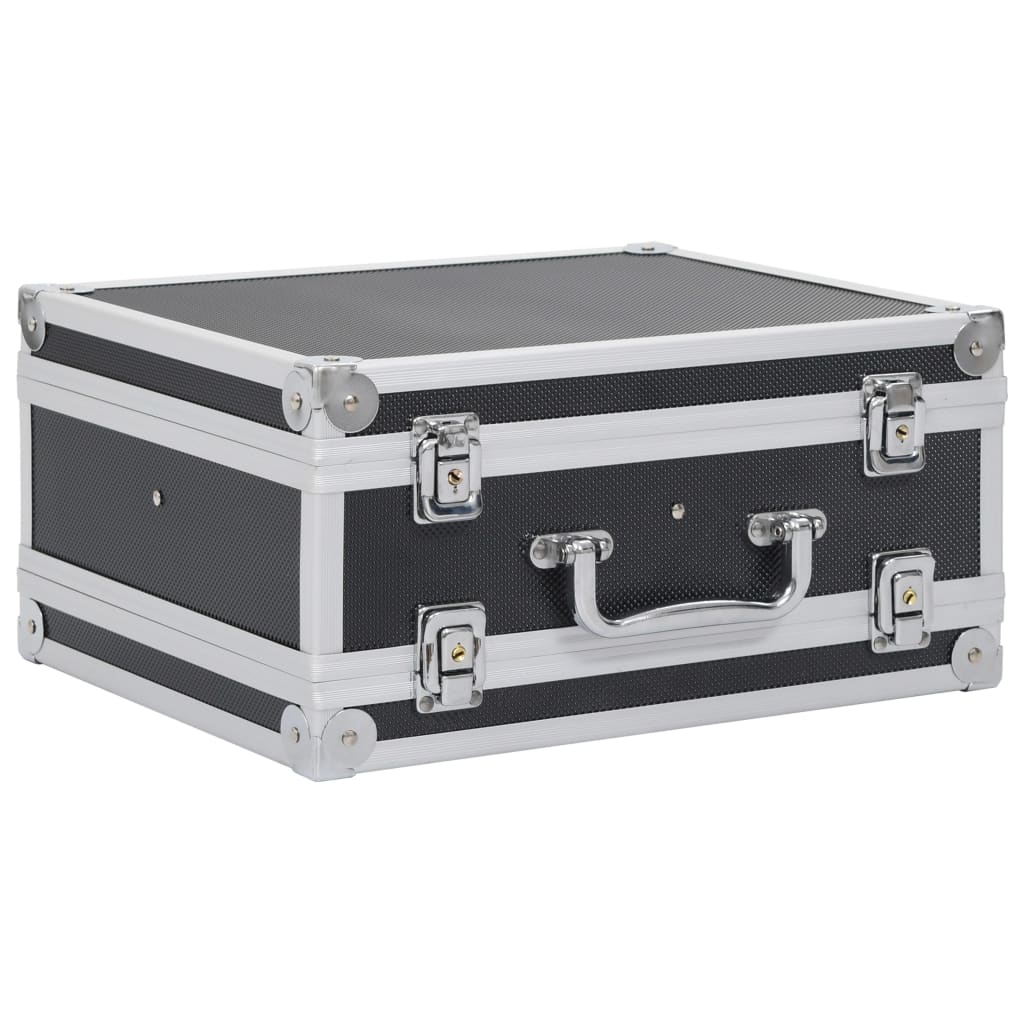 Vidaxl wapenkoffer aluminium noir