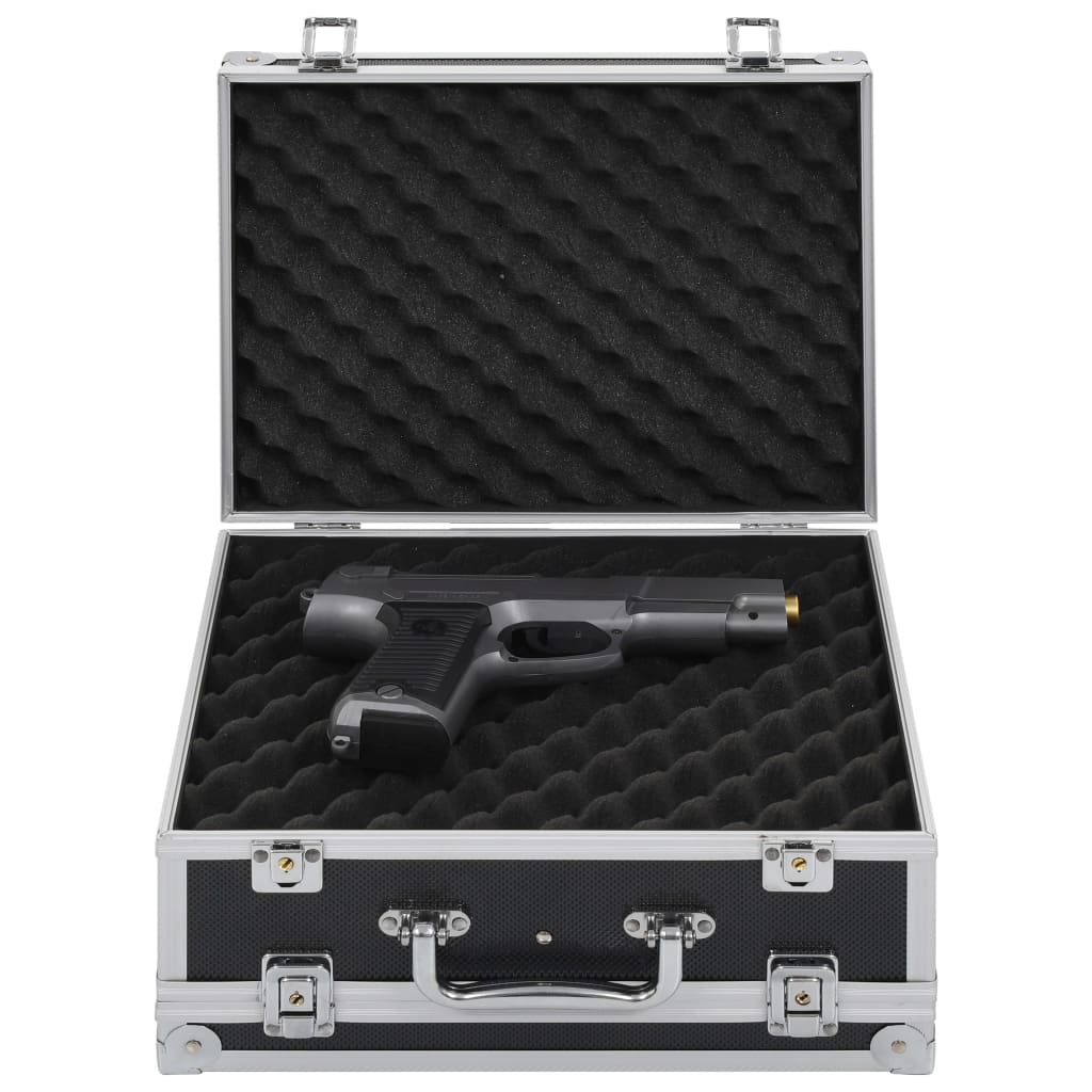 Vidaxl wapenkoffer aluminium noir