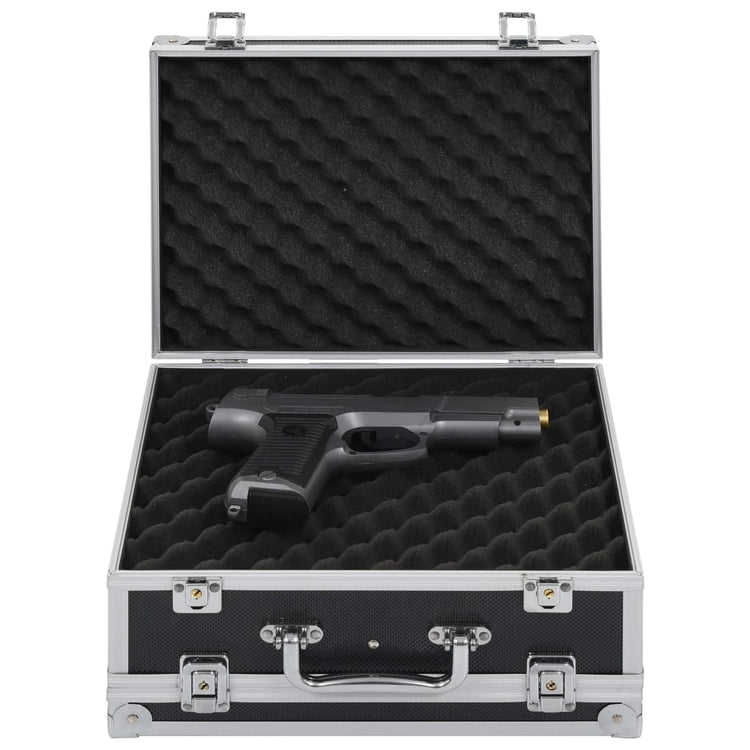 Vidaxl wapenkoffer aluminium noir