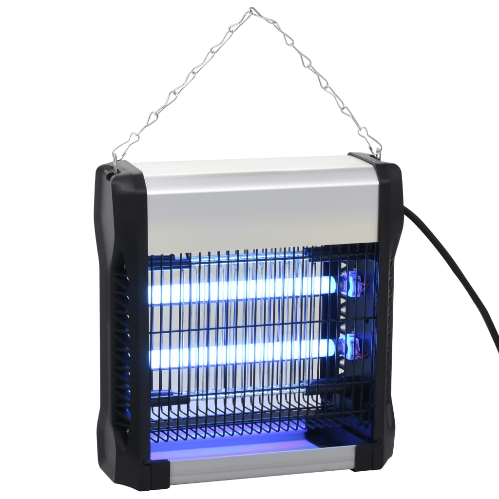 Vidaxl vliegendoder 12 w aluminium noir