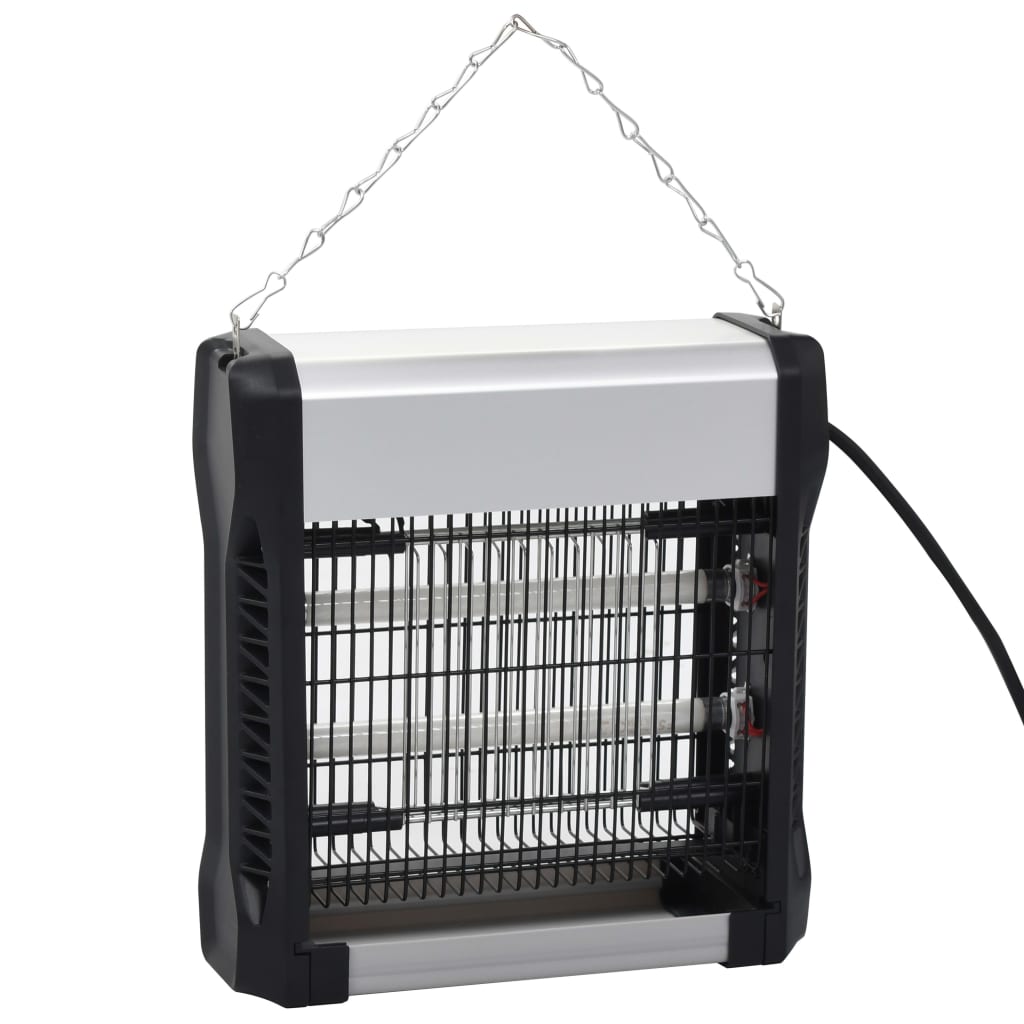 Vidaxl vliegendoder 12 w aluminium noir