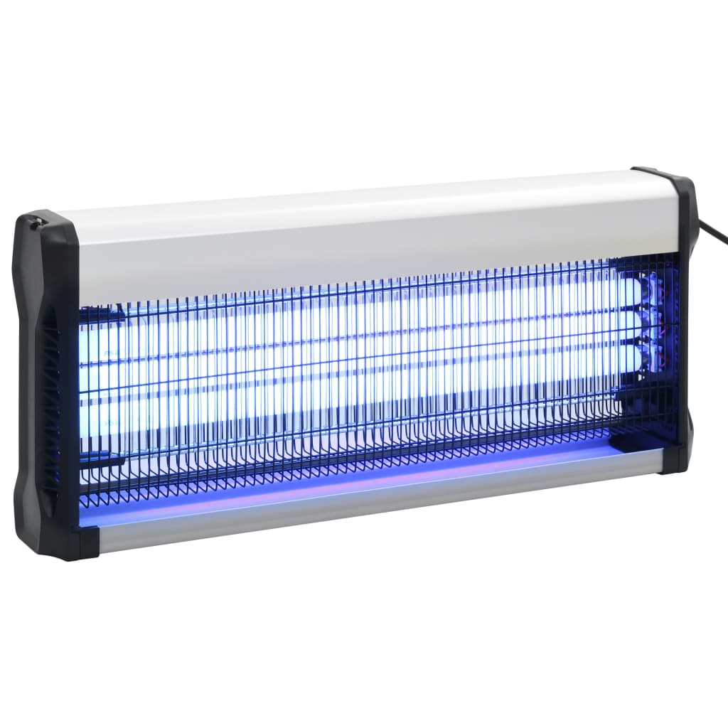 Vidaxl insectdoor tueur 60 w aluminium noir