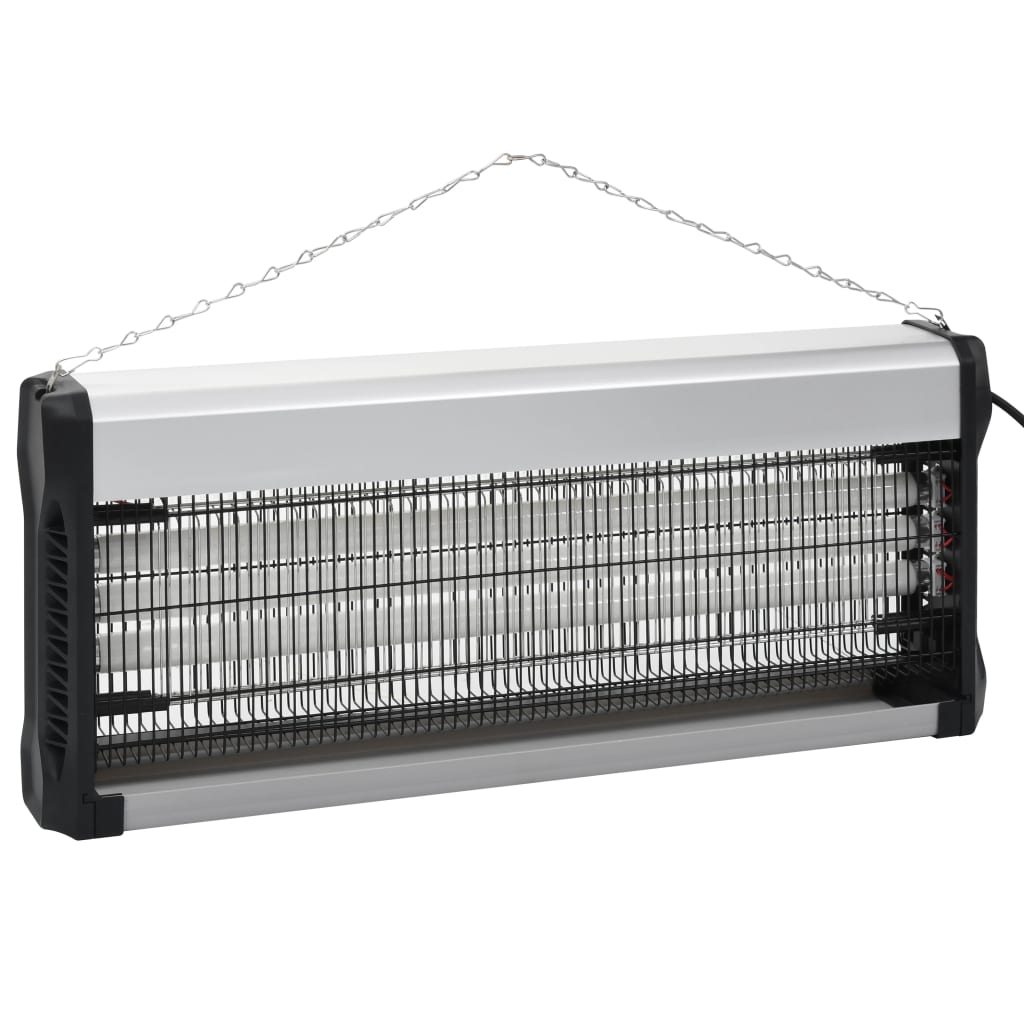 Vidaxl insectdoor tueur 60 w aluminium noir