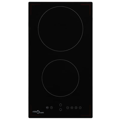 Vidaxl Ceramic Hob avec 2 zones de cuisson Contrôle tactile 3000 W