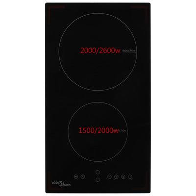 Vidaxl Induction Hob avec 2 zones de cuisson